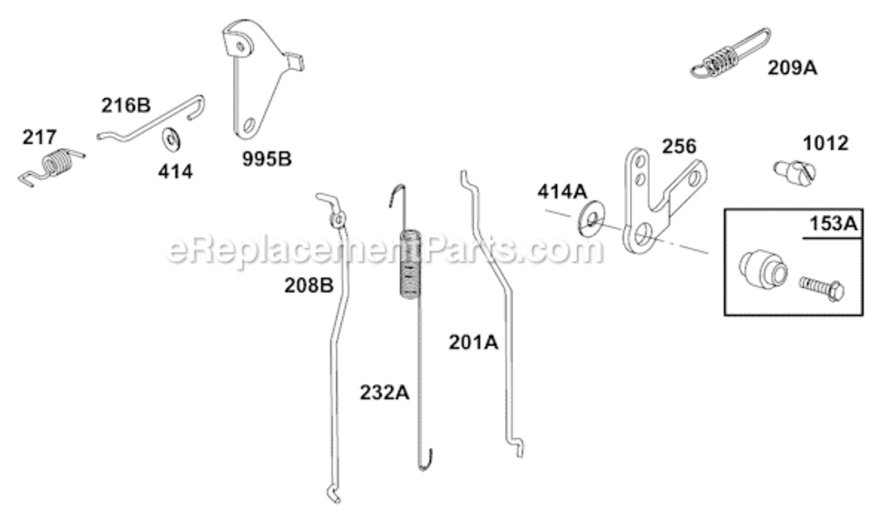 Page F Diagram and Parts List for 80200 2201-2413, 2416, 2419, 2421, 2422, 2423, 2424, 2426, 2428, 2429 Briggs and Stratton Engine